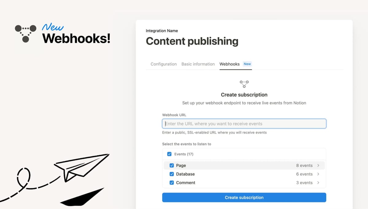 Nouveauté Notion : Les webhooks